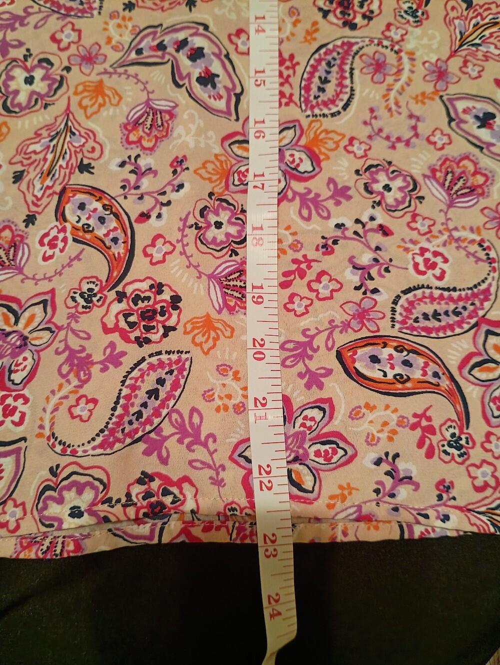 LOFT Small Petite Floral Paisley Sleeveless Tank Top - Picture 9 of 9